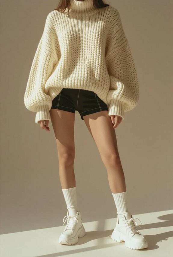 cozy cool 90s fashion throwback