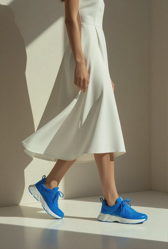 dreamy minimalist bold sneaker statement