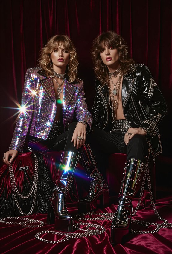 glitzy bold unapologetic rock n roll