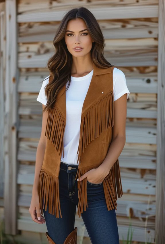 modern cowgirl chic suede fringe