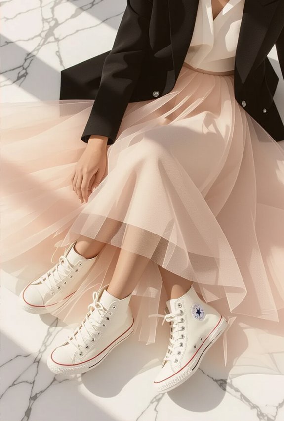 soft yet edgy feminine style